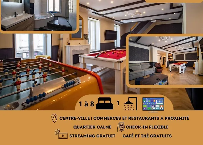 Duplex Jeanne D'arc Billard Baby En Option Escape Game Insolites 公寓 南锡